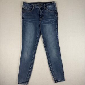 Maurices EverFlex High Rise Skinny Jeans Medium Wash Blue Womens 8 Short